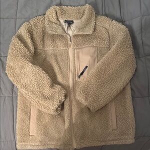 Patagonia Cream Sherpa Fleece Jacket Retro X  Women’s XL
